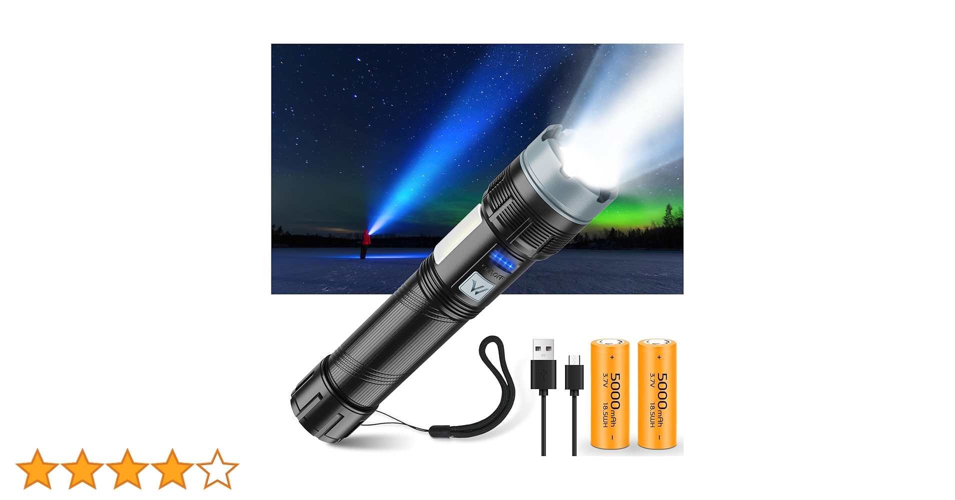 Amazon.co.jp: 懐中電灯 防災 強力 フラッシュライト 充電式